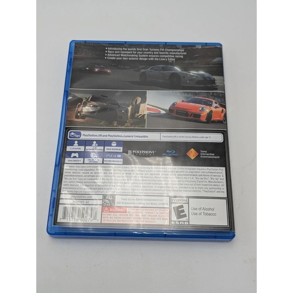 Gran Turismo Sport VR Sony PlayStation 4